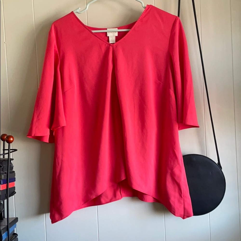 Red Chico’s blouse